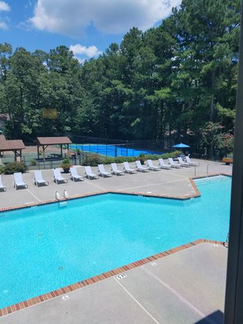 Outdoor Pool with Large Sundeck at Seven Pines, Georgia